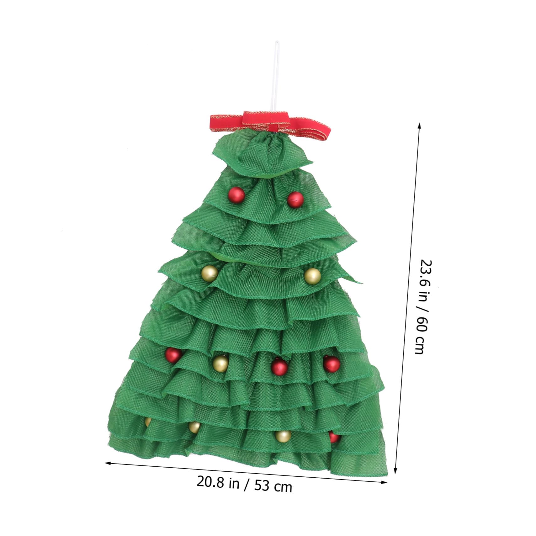Cabilock Adornos para Árbol de Navidad Creativos Colgantes de Navidad de Tela para Decoración de Puertas de Colgante de Árboles para Hogar