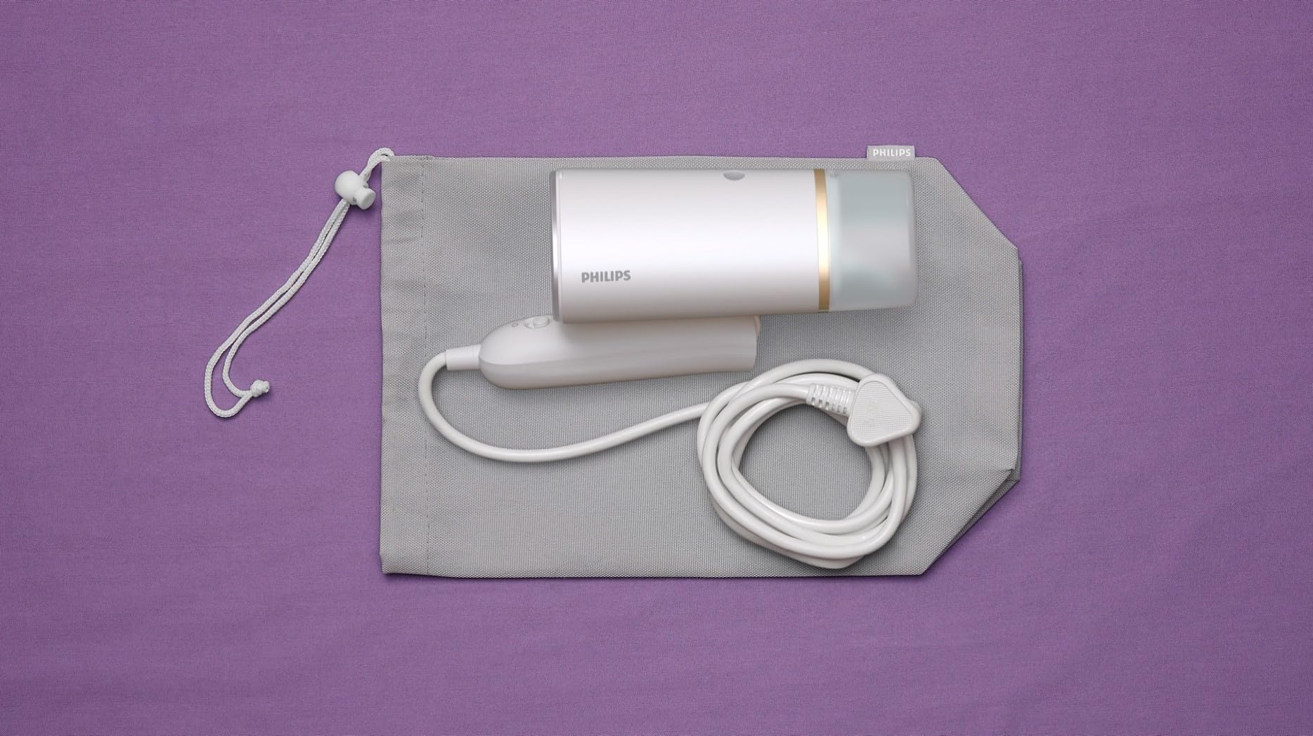Philips 3000-Serie Tragbarer Dampfglätter 1000 W Kompakt Faltbar 120ml Wassertank 20 g/min Weiß STH3020/10