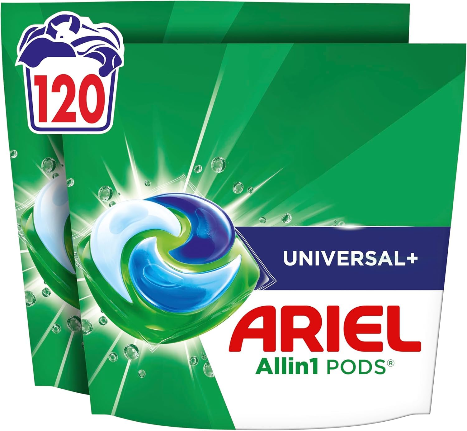 Ariel Pods Universal+ Waschmittel, 120 Wäschen