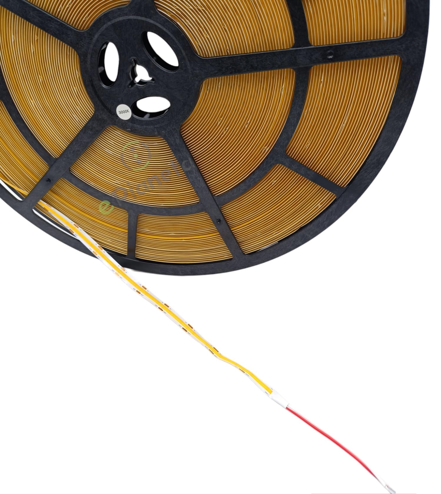 TOT ELECTRIC STRISCIA LED COB bobina 50 metri 24V 12W /m strip alta luminosità dimmerabile adesiva Luce Bianca
