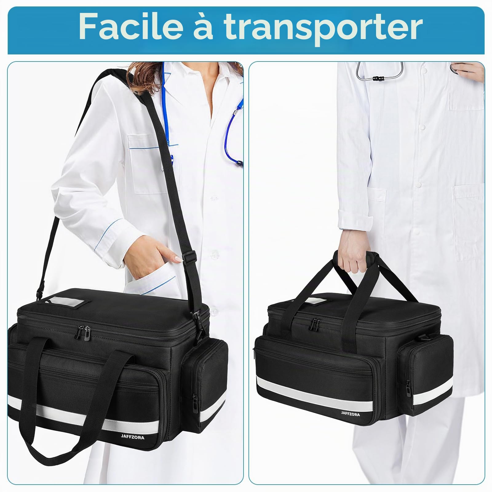 sac vide de premiers secours, organisateur de médicaments pour infirmière, sac à voyage, pilules