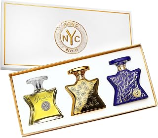 New York Men's Luxe Eau de Parfum Trio - Fragrance Gift Set Including Chez Bond, Signature Perfume, New York Patchouli - 3 x 1.7 Fl Oz