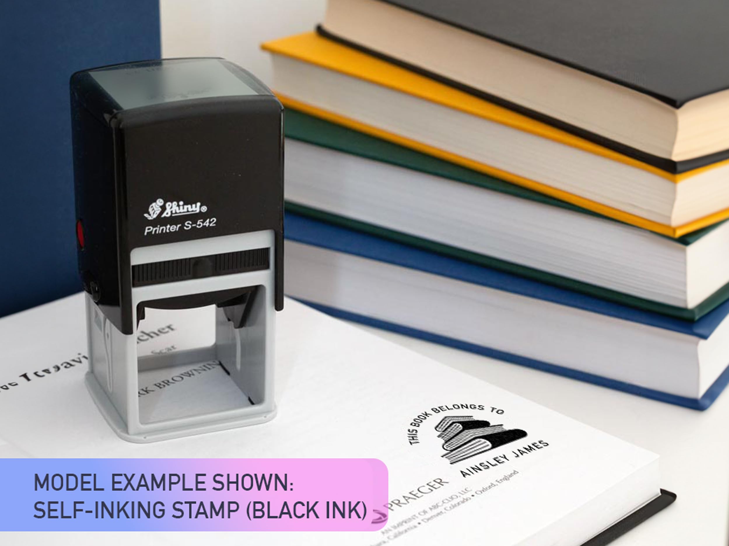 Tampon Embosseur Library Of Ex Libris Personnalisable Avec Votre Texte Cadeau Pour Les Amateurs De Livres Gaufrage Ou Collection De Timbres