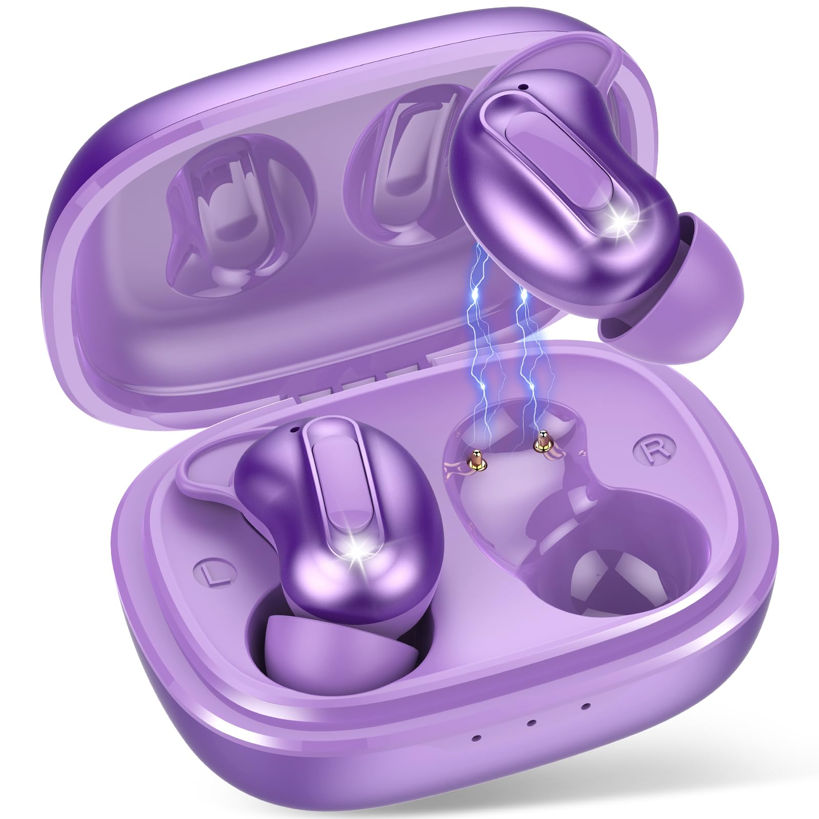 Sleep Earbuds, Mini ANC Wireless Earbuds in Ear, Bluetooth 5.4 Sleep Headphones Design for Side Sleeper, 48H Bass Stereo Earp — view 13