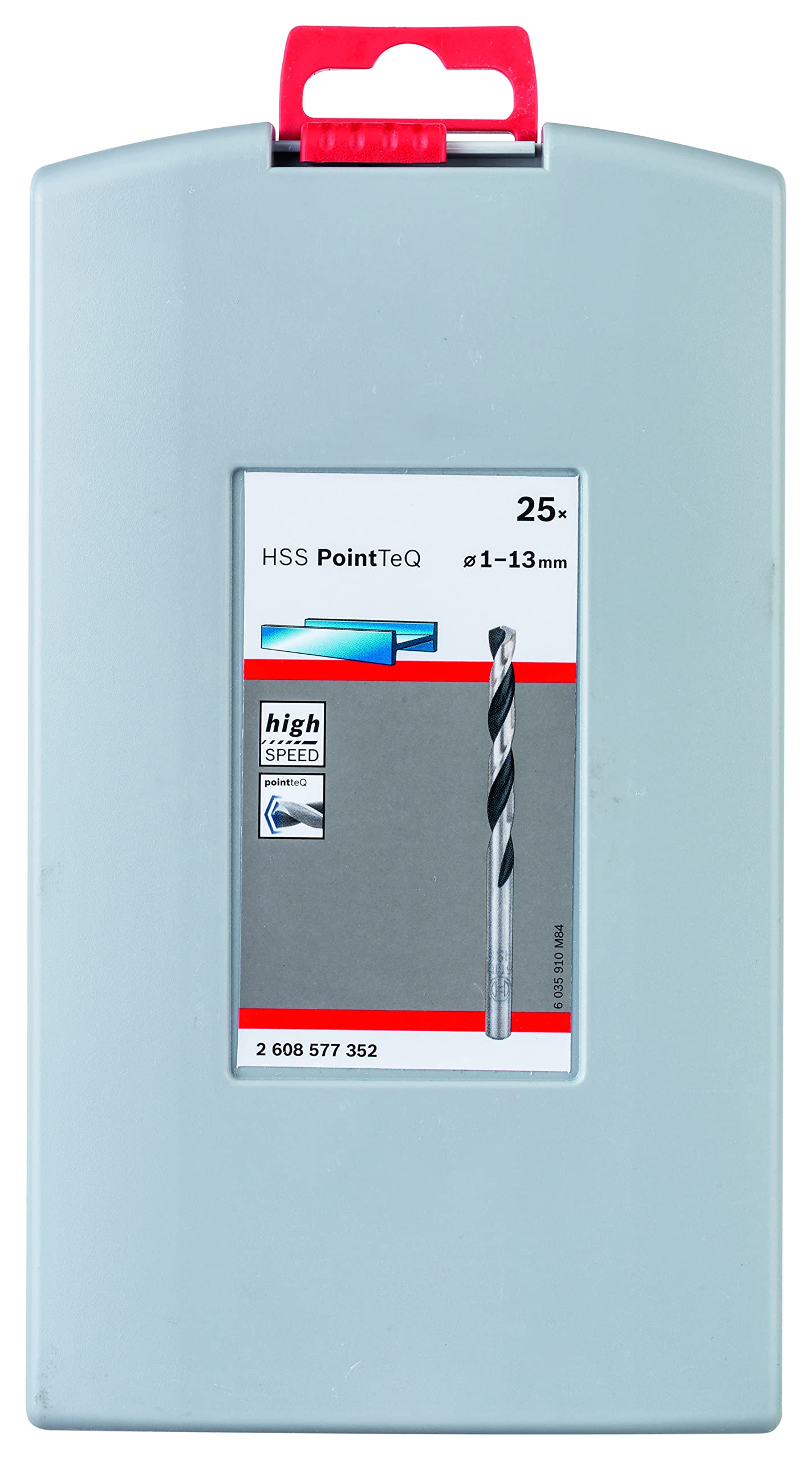 Bosch Professional Ensemble de 25 forets hélicoÏdaux HSS PointTeQ (pour métal, ProBox, accessoires pour perceuses-visseuses) & Professional Ensemble de 19 forets hélicoÏdaux HSS PointTeQ