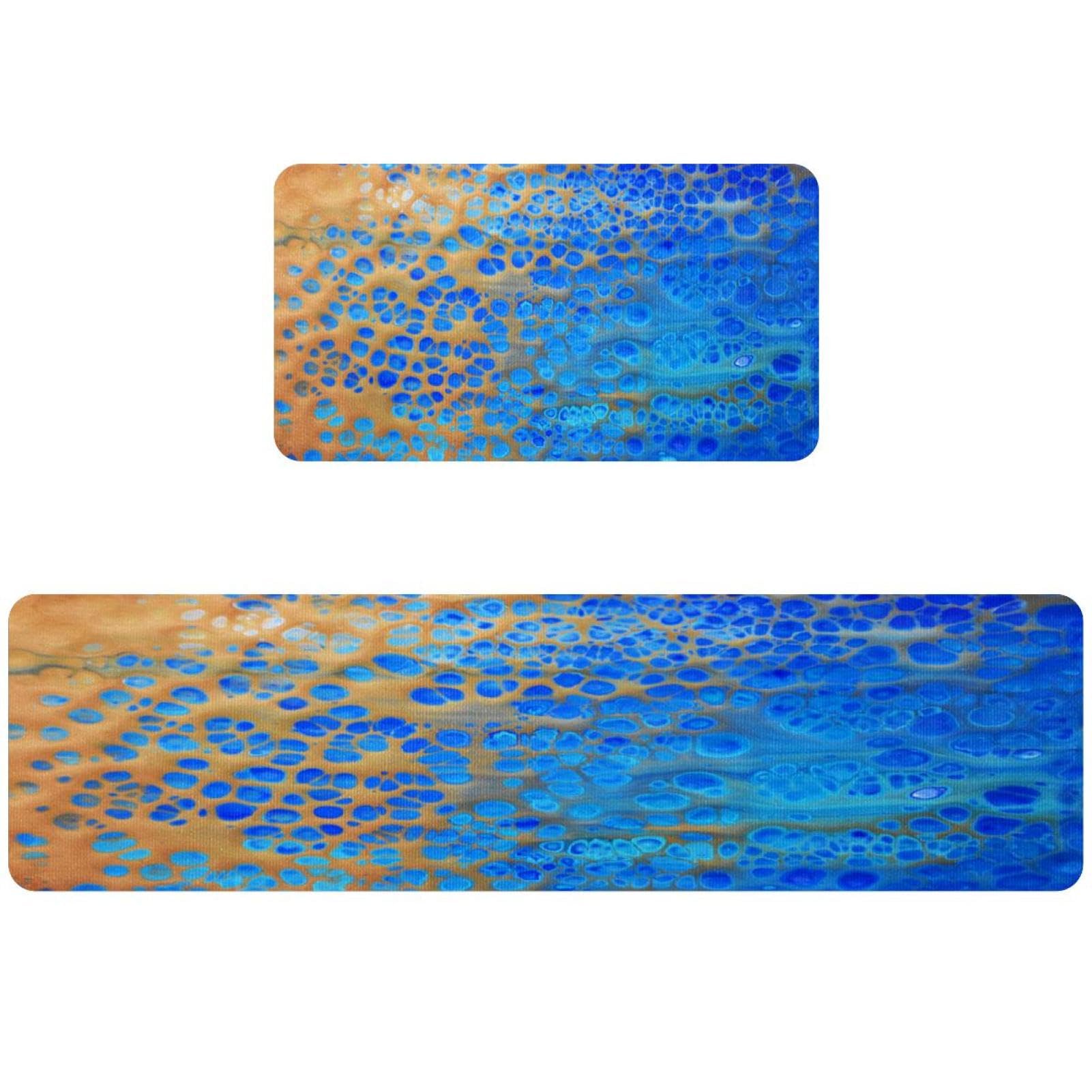 Alfombrillas de cocina absorbentes que evitan resbalones y protegen suelos con diseño mármol