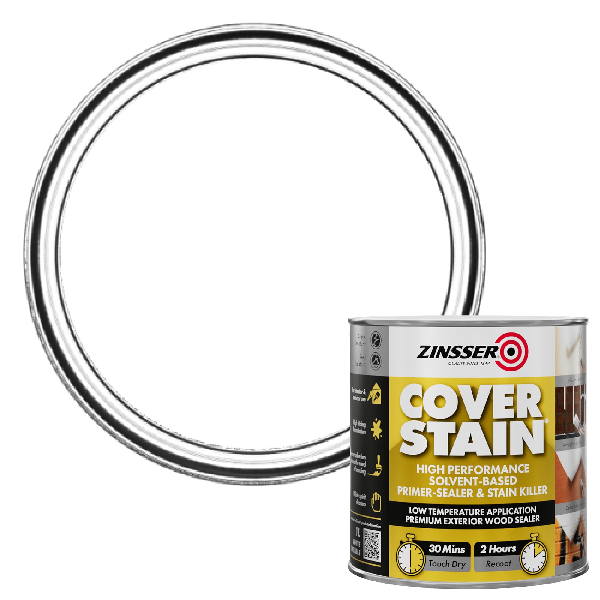Zinsser Cover Stain Primer - Sealer 1 Litre ZINCSP1L