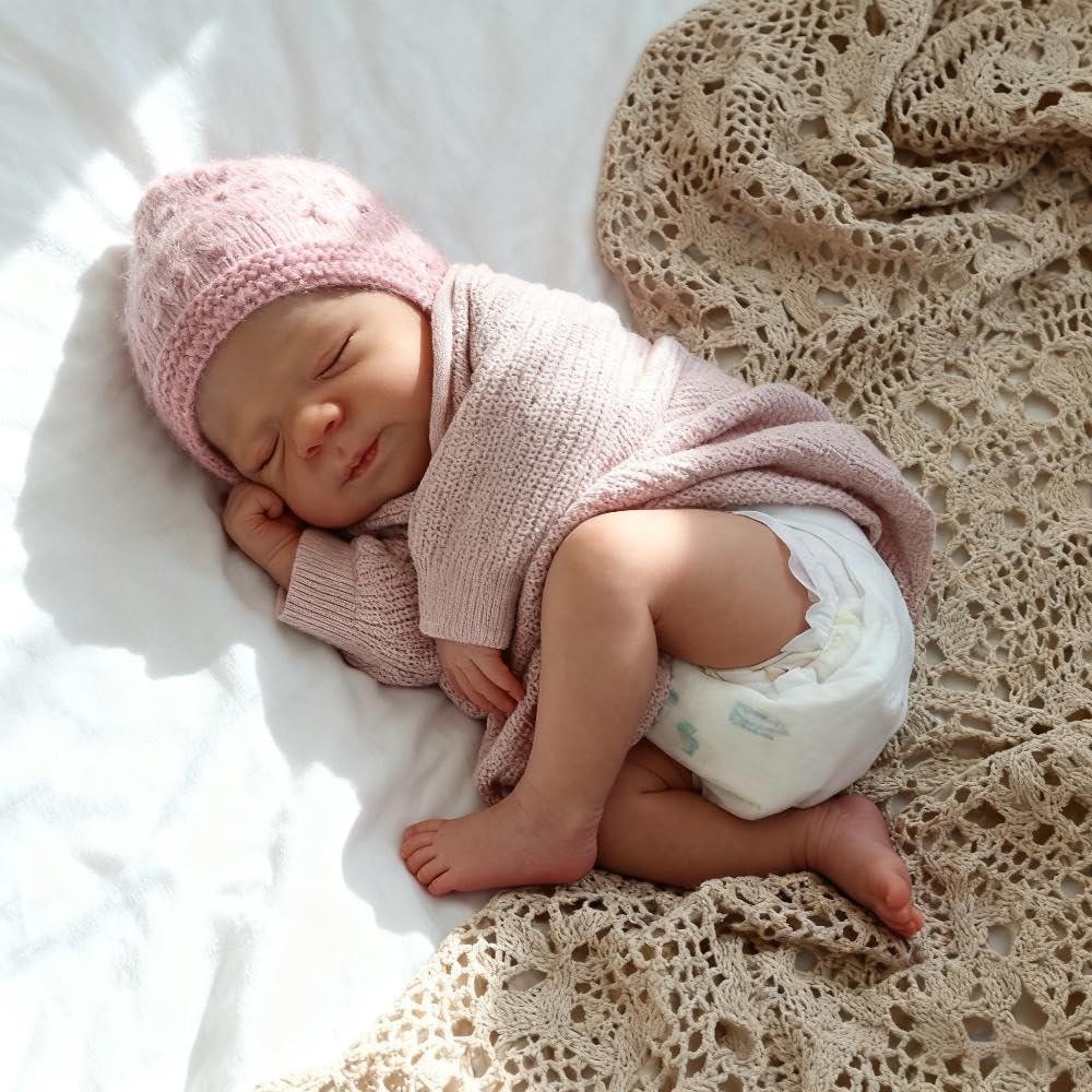 Muñeca Reborn De Silicona Cuerpo Completo – Bebé Realista De 50 Cm Con Articulaciones Móviles, Ideal Para Regalar Y Coleccionar (Niña)