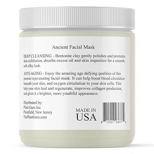 Miniatura 3 de Plant Guru Arcilla de bentonita de sodio en polvo de 1 libra – Arcilla curativa india 100% natural – Mascarilla facial y corporal de limpieza