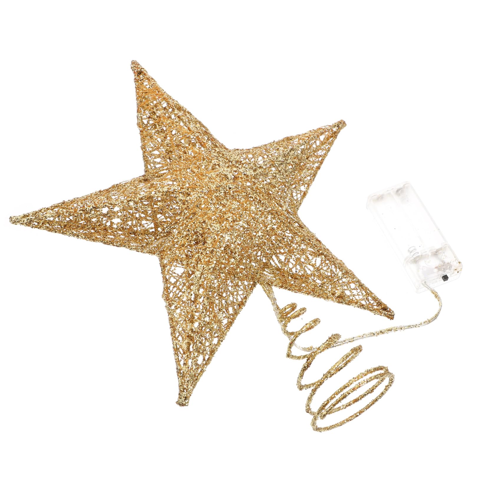 Zerodeko 3 Pezzi Puntale Per Albero Di Natale Stella Ornamento Decorazione Per Albero Di Natale Accessorio Per Decorazioni Natalizie Stringa Di A Led Decorazione Festiva