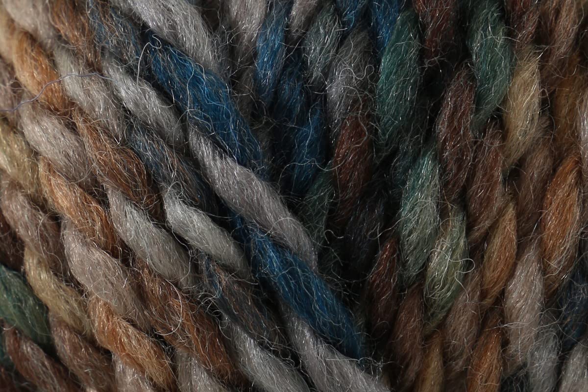 King Cole Explorer Super Chunky Yarn 80% Acrylic & 20% Wool, Bold Variegated Yarn 80m for Knitting & Crochet Projects - Scott (4300) - 100g Balls