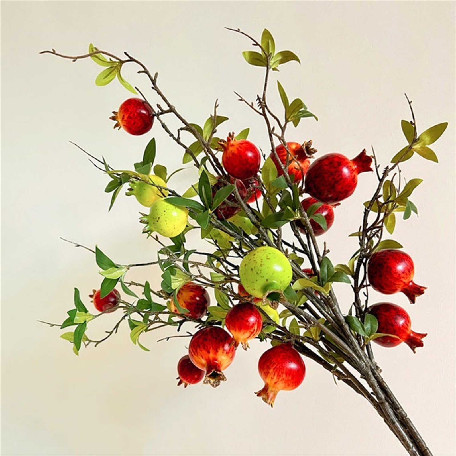 Kunstblumen Simulation Granatapfel Blume Obst Baum Zweig Blumenarrangement Chinesischen Esstisch Herzstück Wohnzimmer TV Schrank Ornamente Blumenstrauß