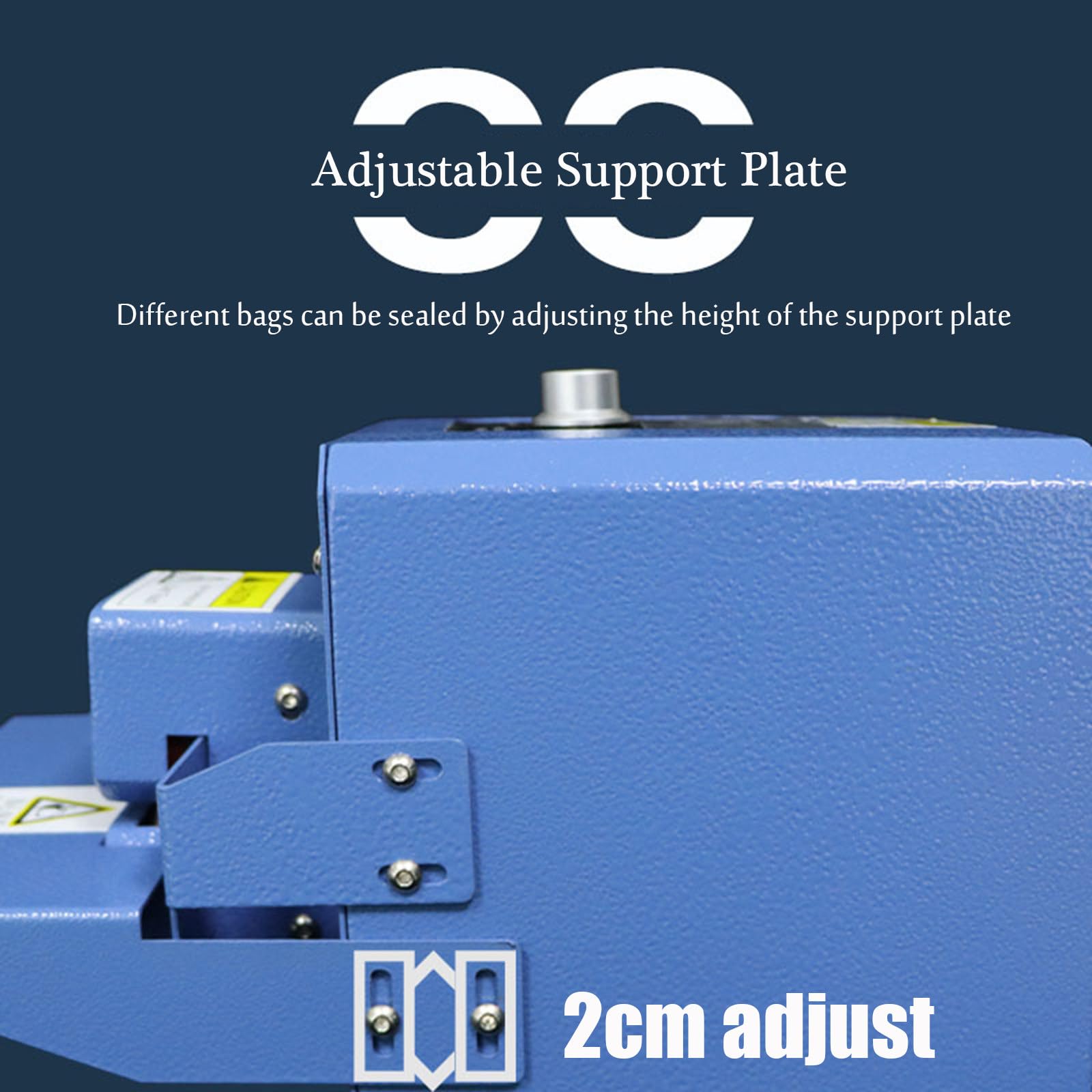 Sellador de Banda Continua, Máquina Automática de Envasado de Alimentos de 5 m/min, con Ajuste de Temperatura y Velocidad,para Bolsas de Papel de Aluminio, Bolsas de Papel Kraft