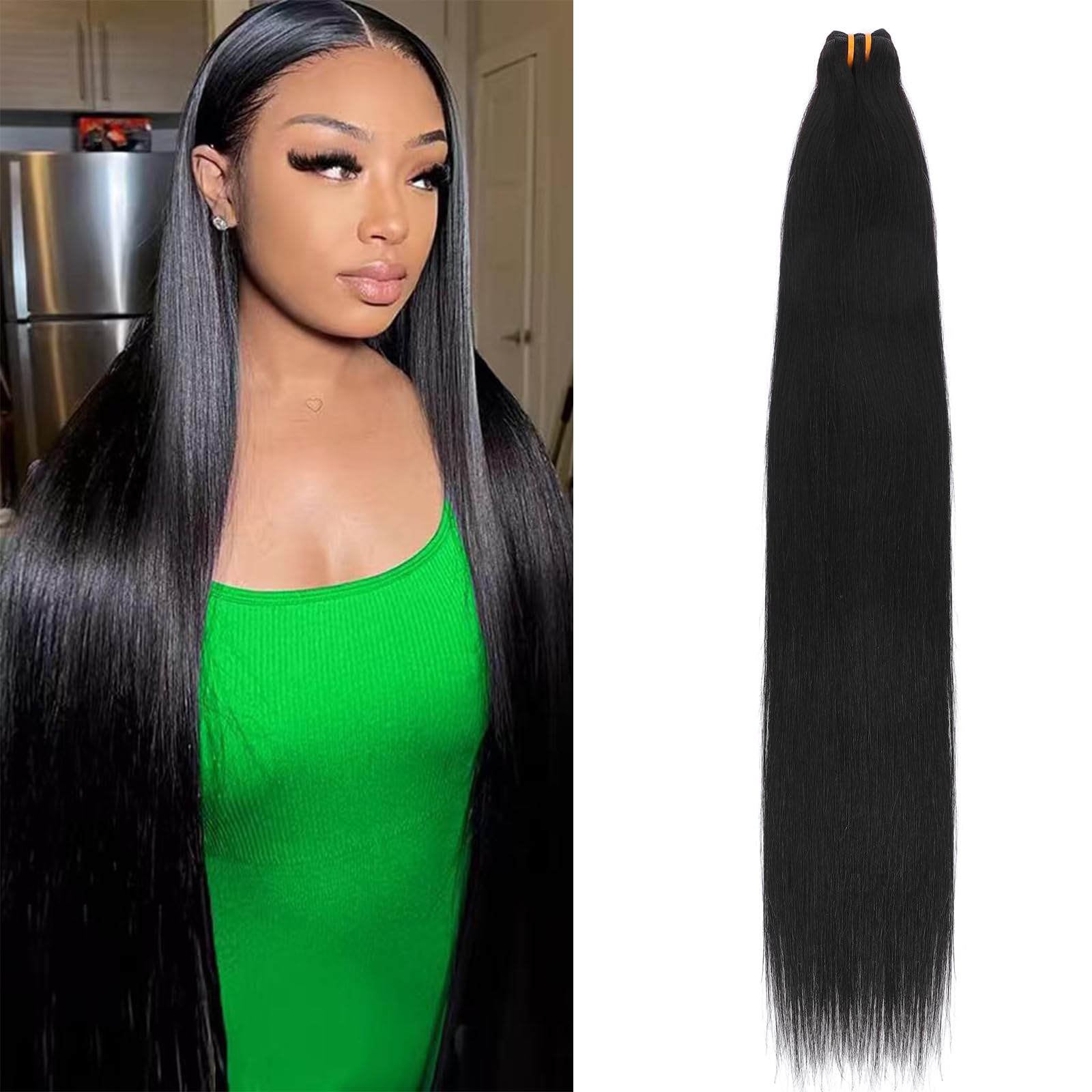 16A Raw Straight Bundles Human Hair 1 Bundle,24 Inch,Triple Lifespan,Burmese Virgin Remy Hair Extensions,No Tangle Shedding