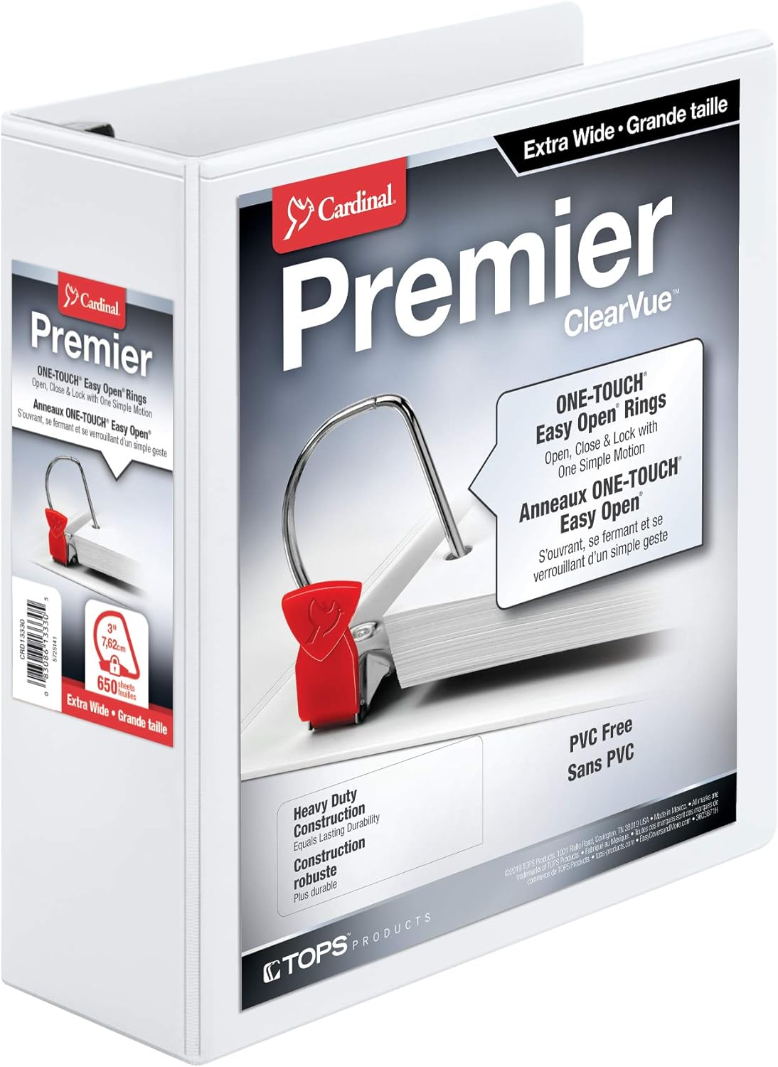 Cardinal Premier ExtraWide 3Ring Binder, 3",