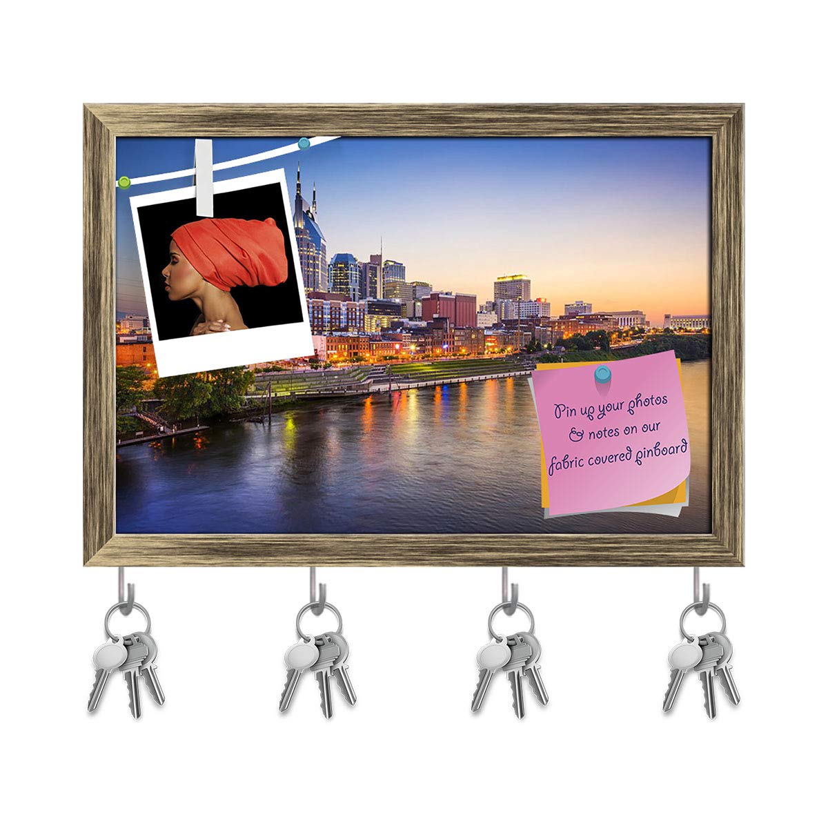 Buy ArtzFolio Downtown Skyline On Cumberland River, Tennessee USA Key