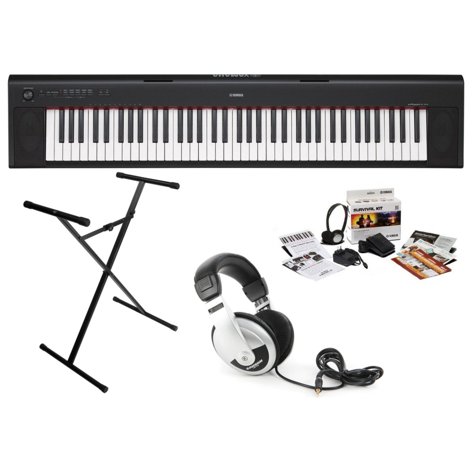 Buy Yamaha NP32B KIT Piaggero 76Key Keyboard with Survival Kit