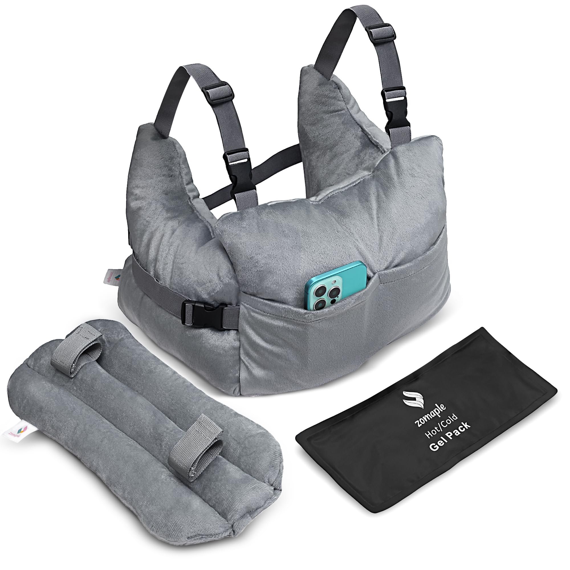 Mastectomy Post Surgery Pillow for Breast Cancer Surgery - Healing Support for Port Pacemaker, C-Section and Heart Surgery Recovery - Lumpectomy Chest Protector Pillow