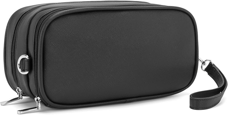 Necessaire XIAOLER grande em couro sintético com compartimentos e alça removível