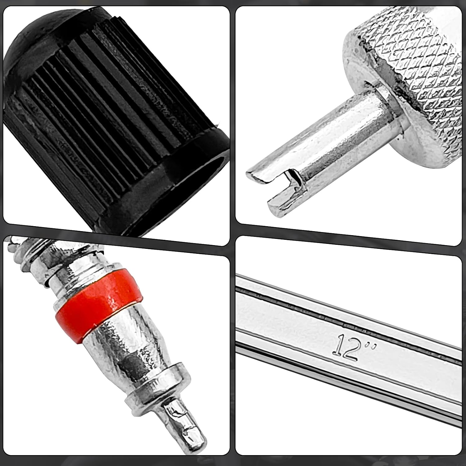 2-Pcs Heavy Duty Tire Iron Spoon Set (11.8”) - Grade Steel Tire Changing Tool for Motorcycle, Bike, Lawn Mower, Scooter & ATV/UTV Tires