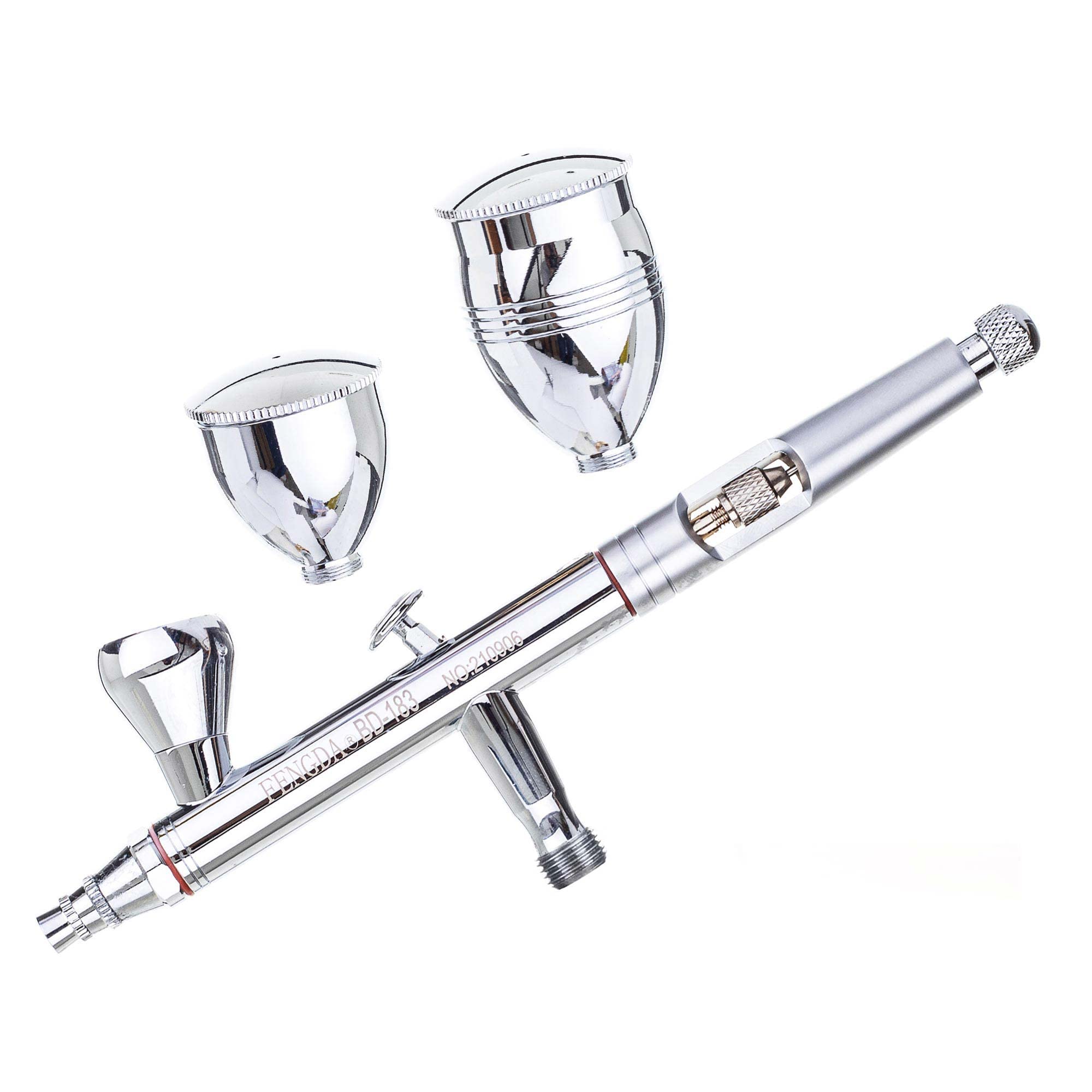 TC TECHNIC Set Spritzpistole Airbrush Pistole FENGDA Düsen 0,3+0,5+0,8mm Double-Action
