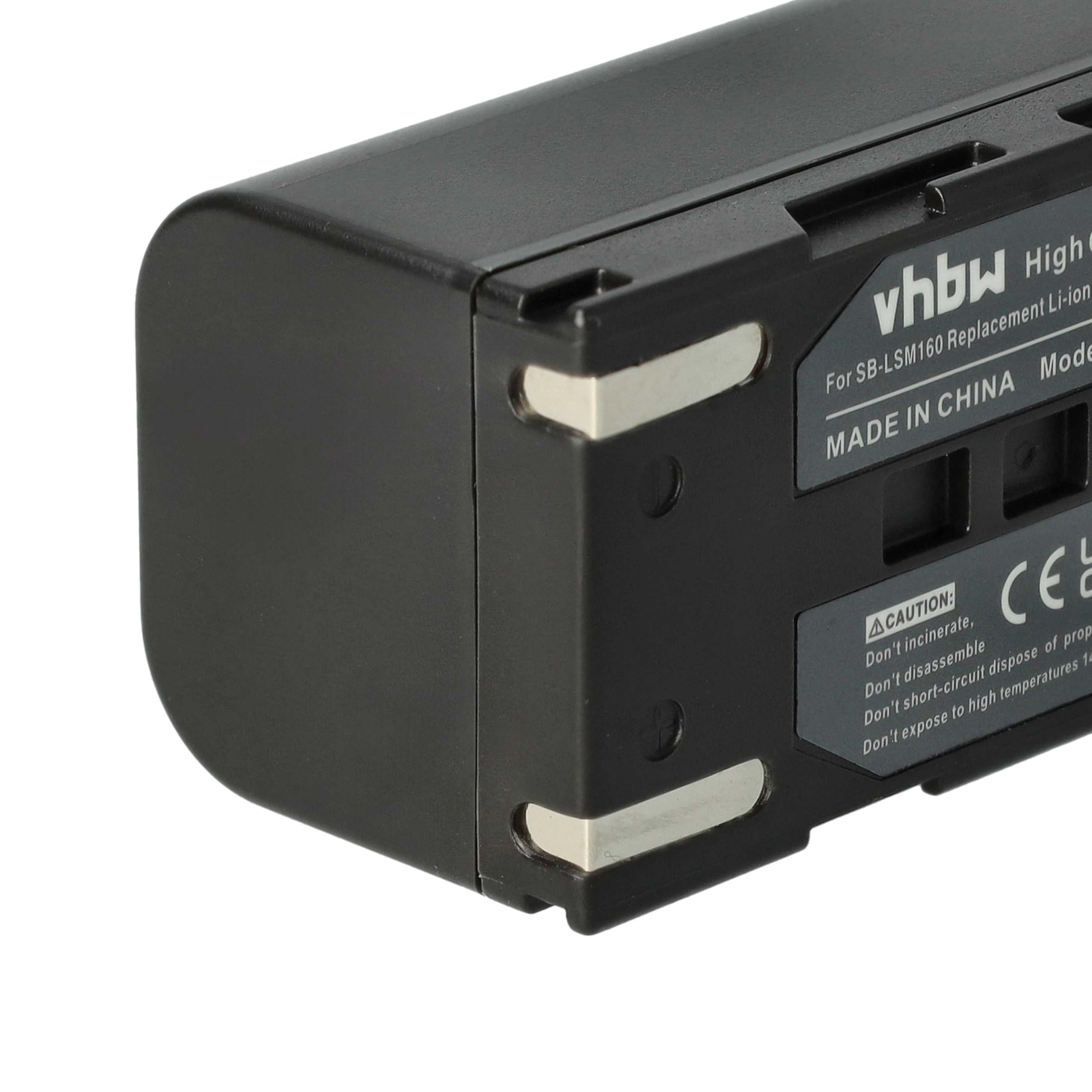 vhbw Batterie Compatible avec Samsung VP-DC171W | VP-DC171, VP-DC165W, VP-DC163, VP-DC161W, VP-DC161 caméra vidéo caméscope (1200mAh, 7,2V, Li-ion)