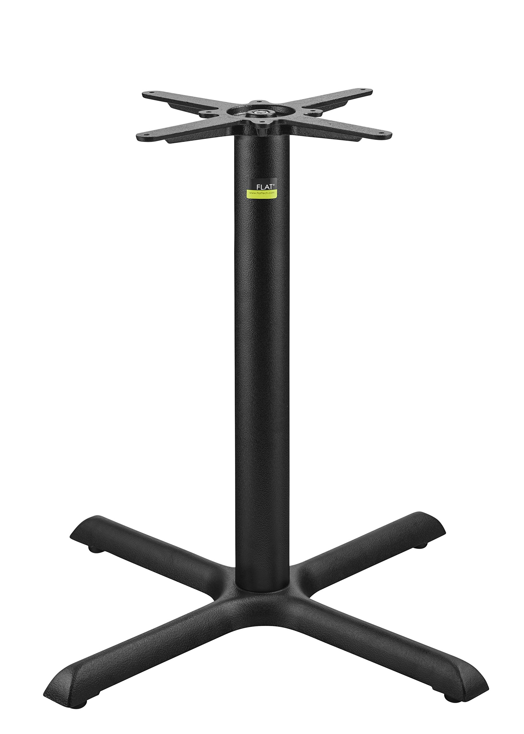 FLATAUTO-Adjust KX30 Self-Stabilizing Cast Iron Table Base | X-Shaped | Accommodates Square Table Tops Up to 42", Round Table Tops Up to 42"