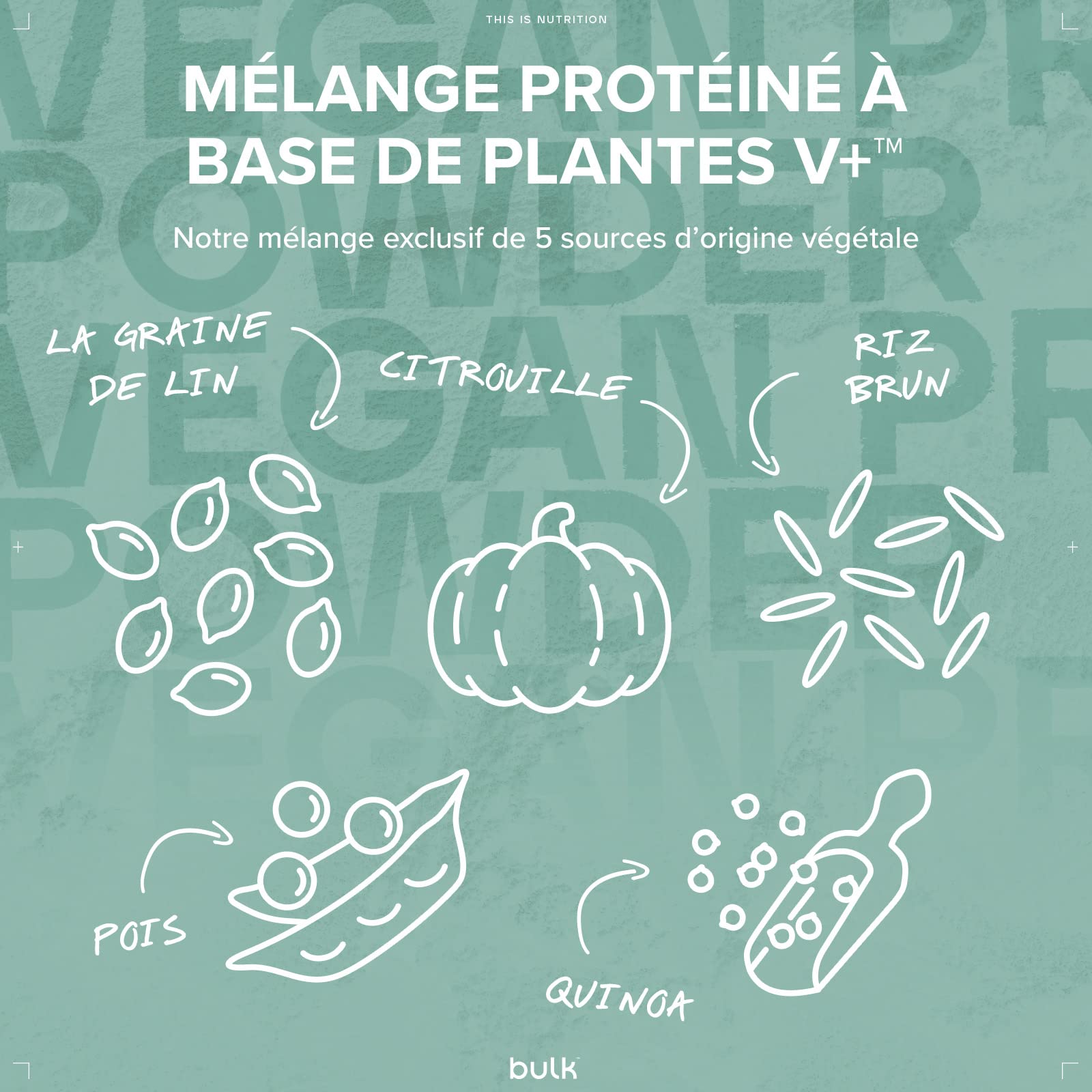 Bulk Protéine Vegan en Poudre, Chocolat Menthe, 2,5 g