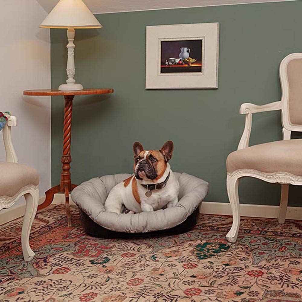 Ferplast Imbottitura di Ricambio per Cuccia Cani e Gatti, Cuscino Imbottito per Cuccia in Plastica (non inclusa) Lavabile, Regolabile 73 x 55 x h 27 cm, S Grigio