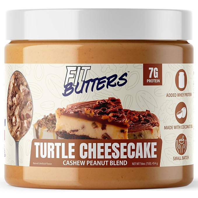 FIt Butters Turtle Cheesecake Cashew Peanut Butter