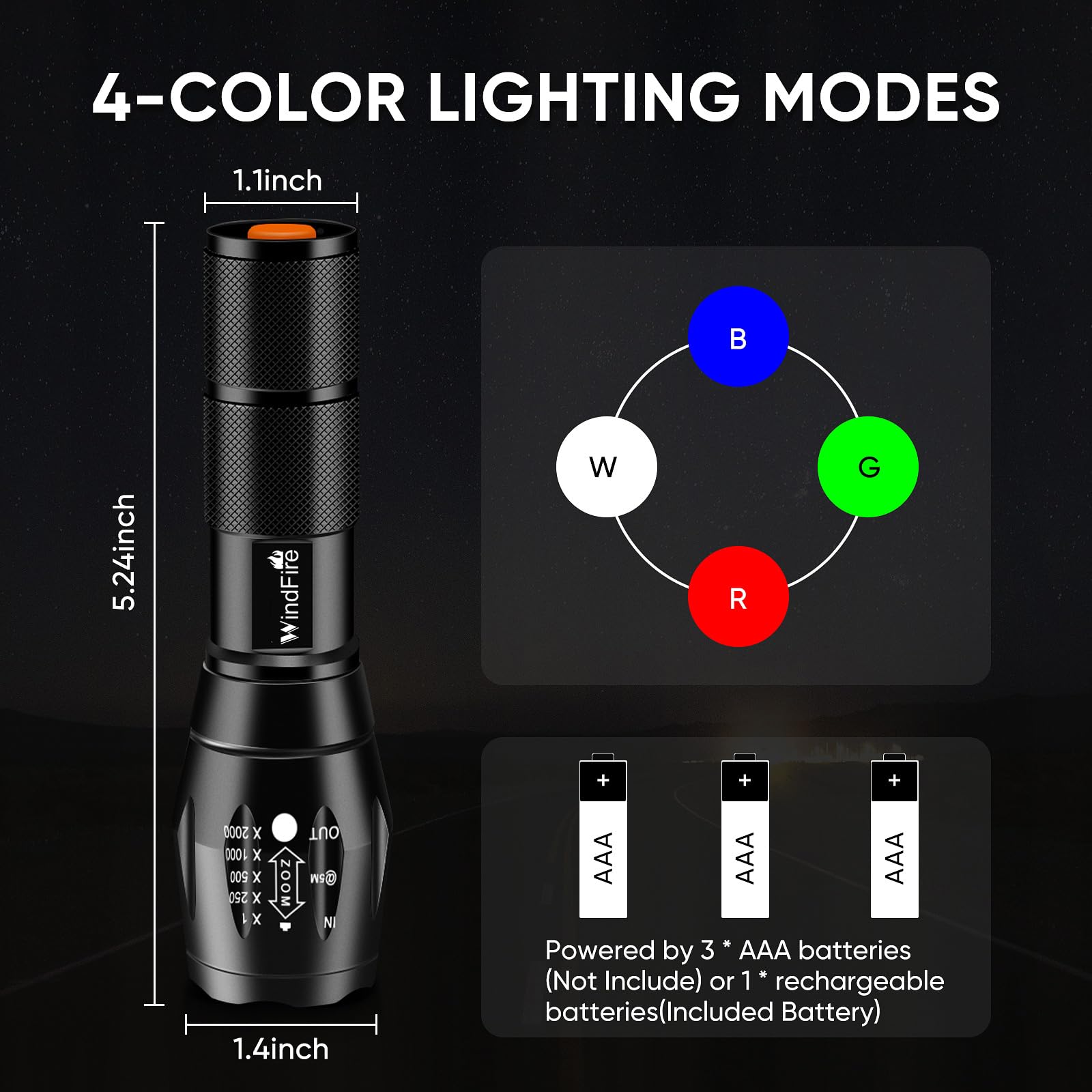 Snapklik.com : WINDFIRE TS08 Dive Light, Bright Diving Flashlight