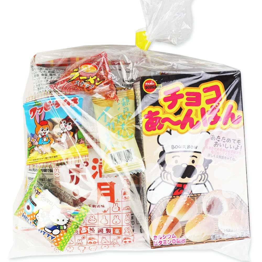 Amazon.co.jp: 300円 お菓子 袋 詰め合わせ セットA 河中堂【 全国