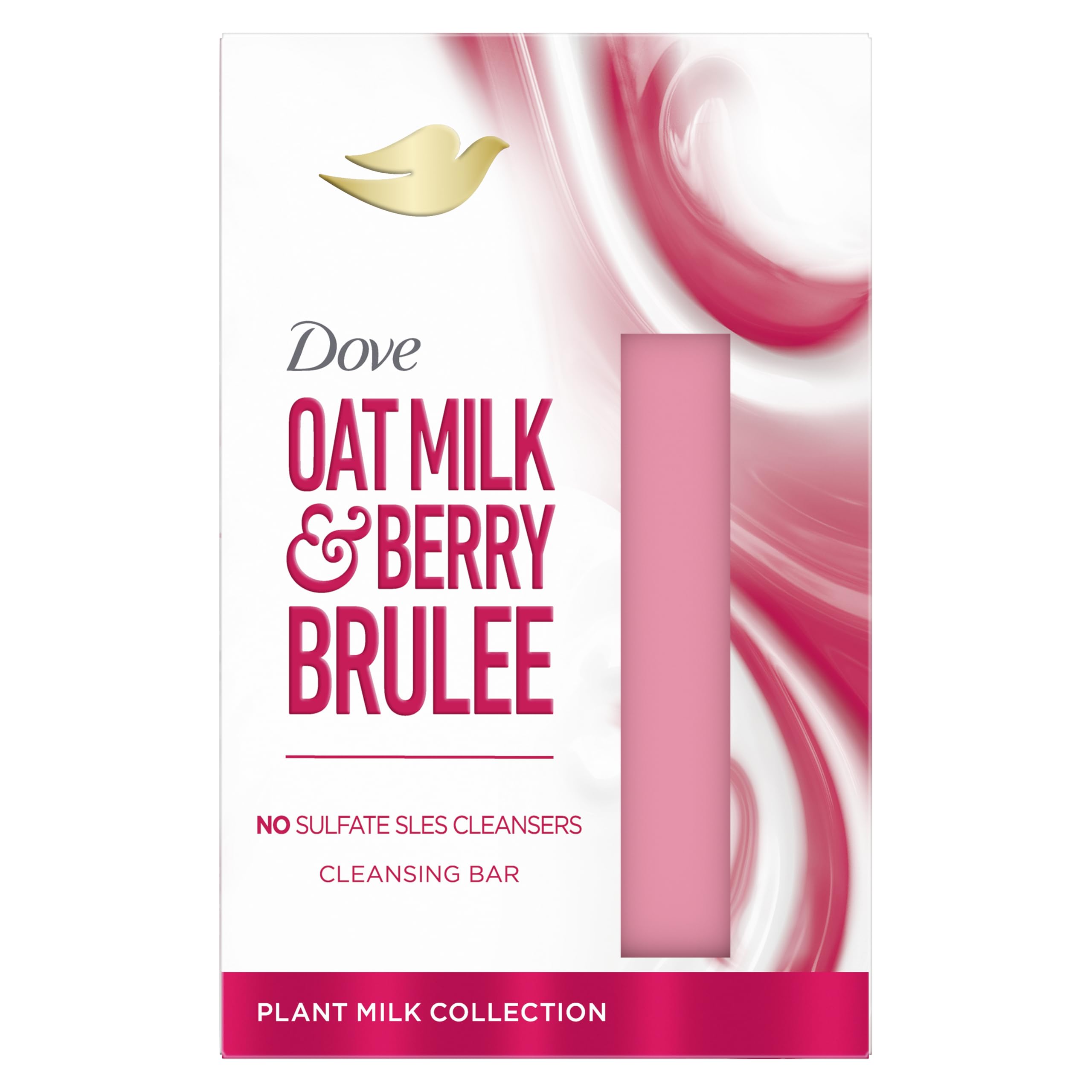 Dove Oat Milk & Berry Brulee Beauty Bar whole body bar enriched with plant milk for soft and smooth skin 141 g