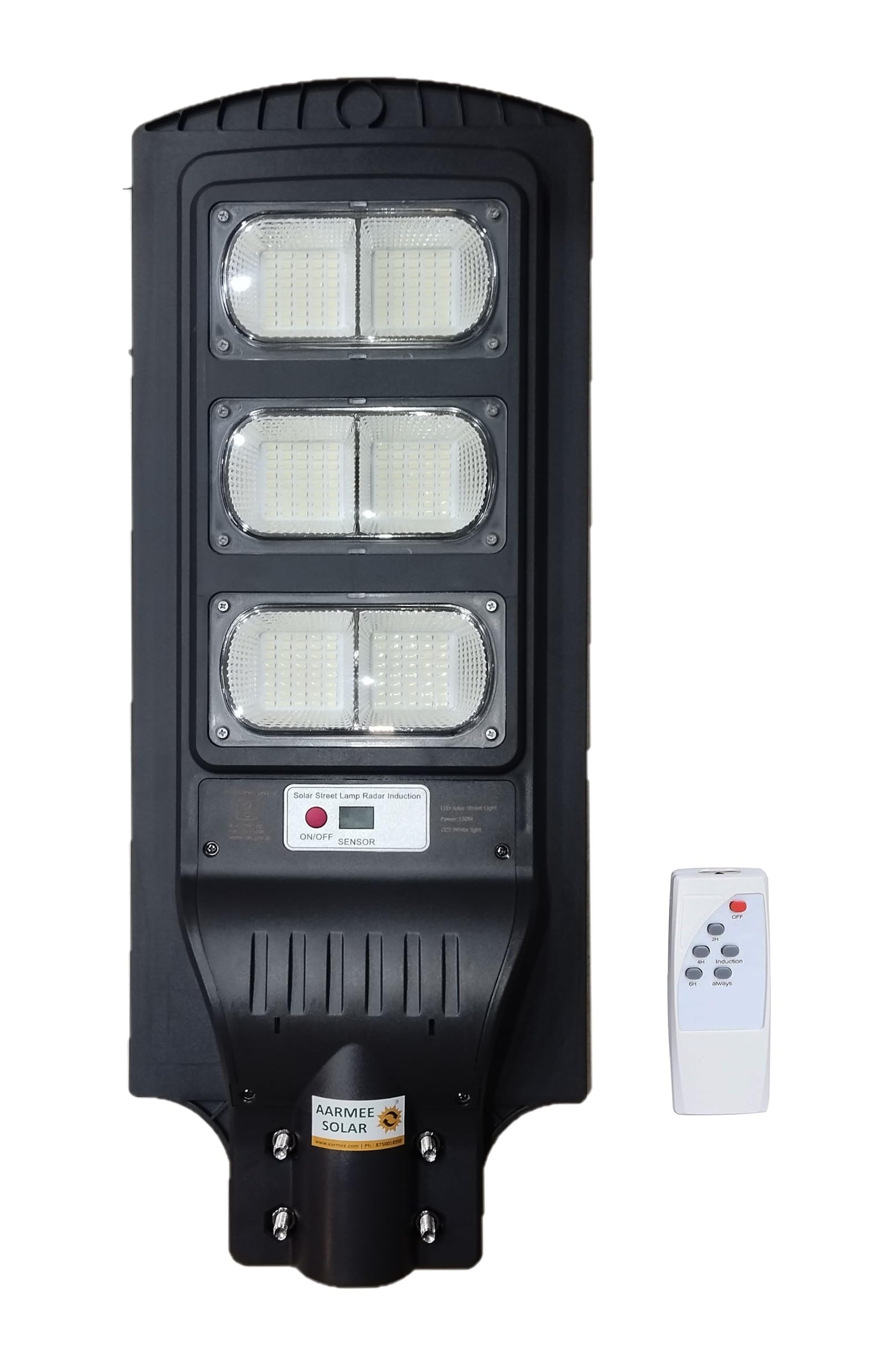 Aarmee Solar Acrylonitrile Butadiene Styrene Street Light Dual Reflctor 120 Watt Led Power, 15 Watt Brightness Auto On Off Motion Sensor (120W-15W) (B0CP8Y8G8Q) Amazon Price History, Amazon Price Tracker