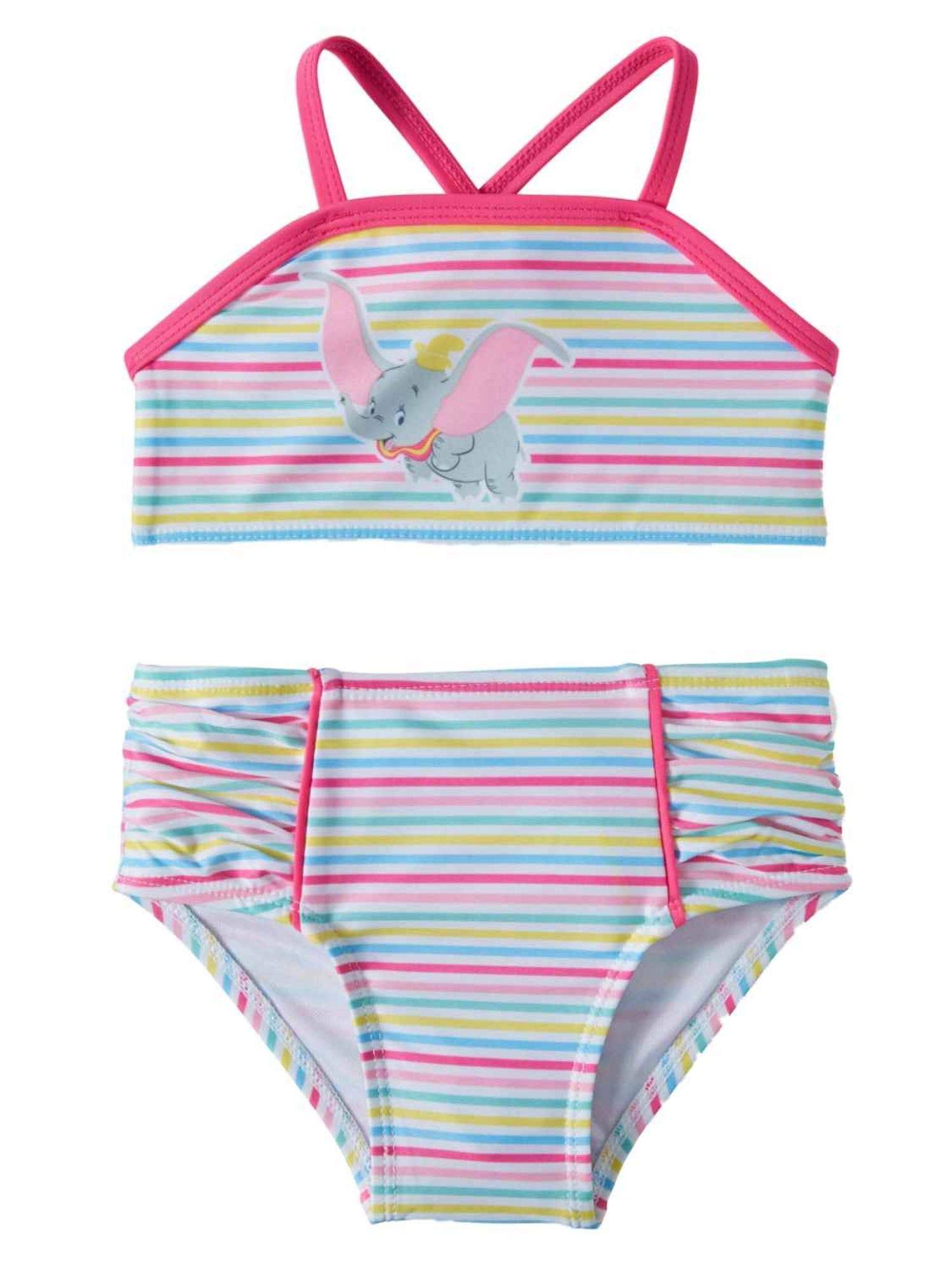 Disney Dumbo Baby Girls 2 Piece Bikini Swimsuit (12 Months)