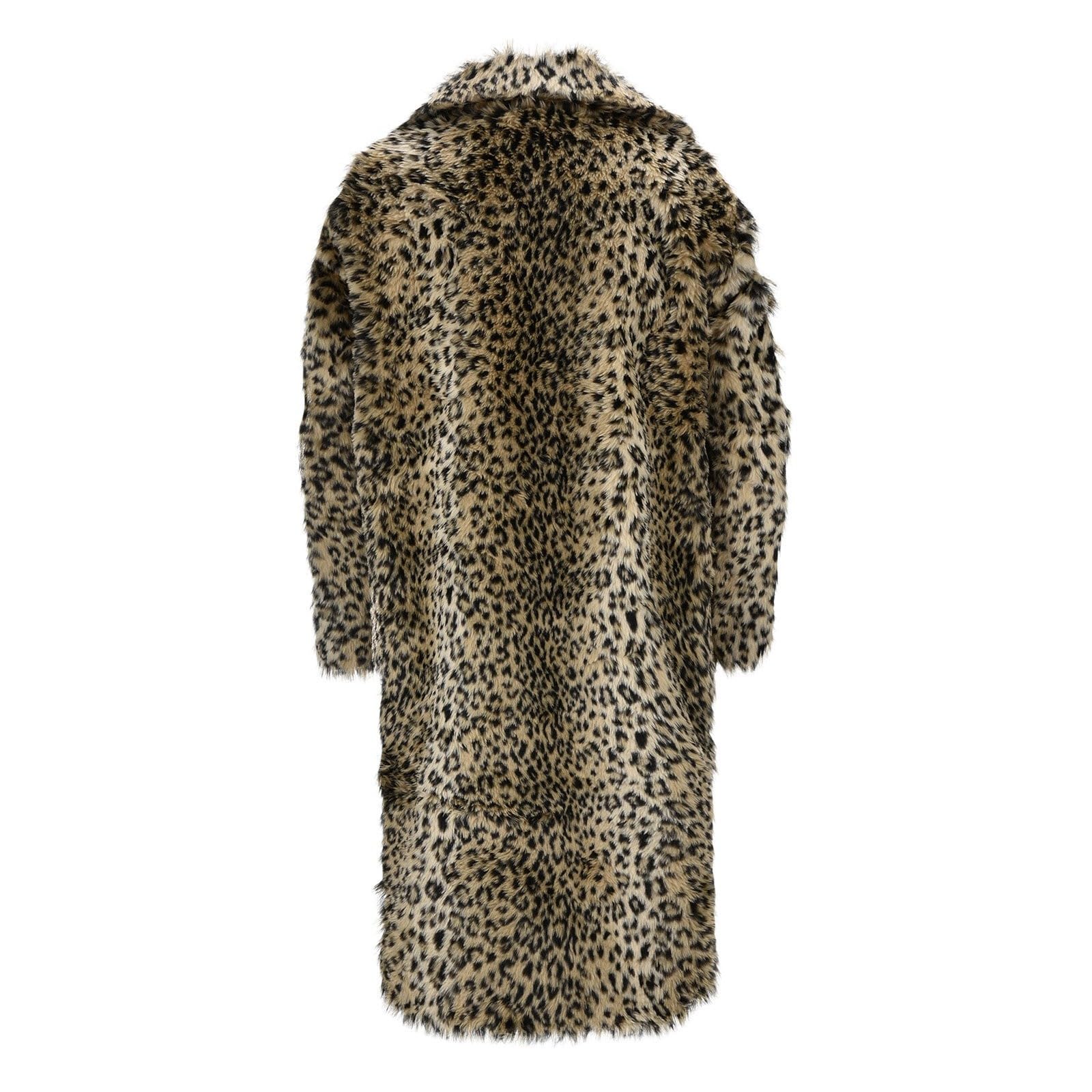 Herren Pelzmantel Winterjacke Lang Kunstpelz Mantel Reverskragen Plüsch Strickjacke Warme Felljacke Pelz Jacke Kunst Pelzkragen Wind Coat Warm Pelzjacke Langarm Revers Cardigan Parka