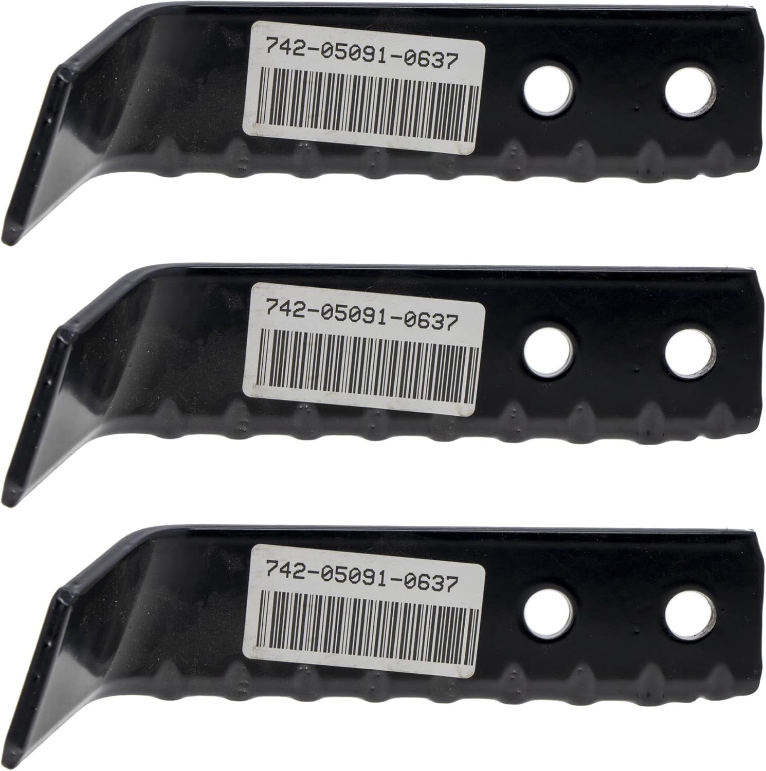 CUB CADET 742-05091-0637 Powder Black Left Hand Tiller Tine VT100 VT Vertical 3-Pack