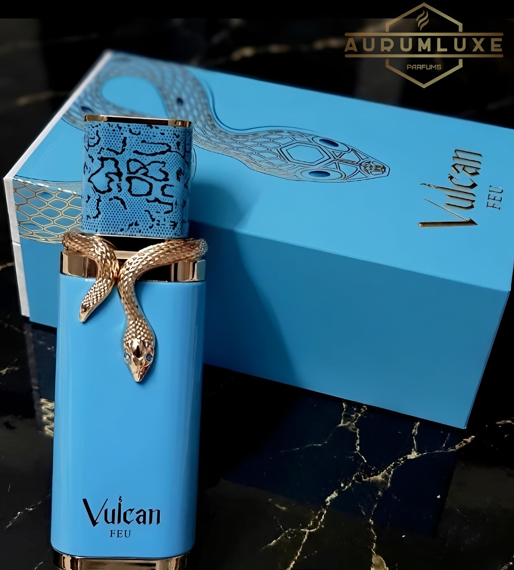 AURUMLUXE Vulcan Feu Perfume, Perfumes Arabes Hombre, Perfumes Hombre, Regalos Originales para Hombre, Colonia Hombre, Perfume Arabes Originales, Eau de Parfum, Perfume Vulcan Feu 100 ml