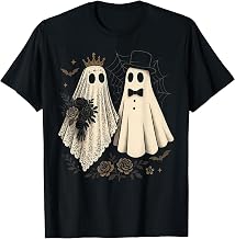 Spooky Ghost Bride and Groom Halloween Wedding Gothic Bride T-Shirt