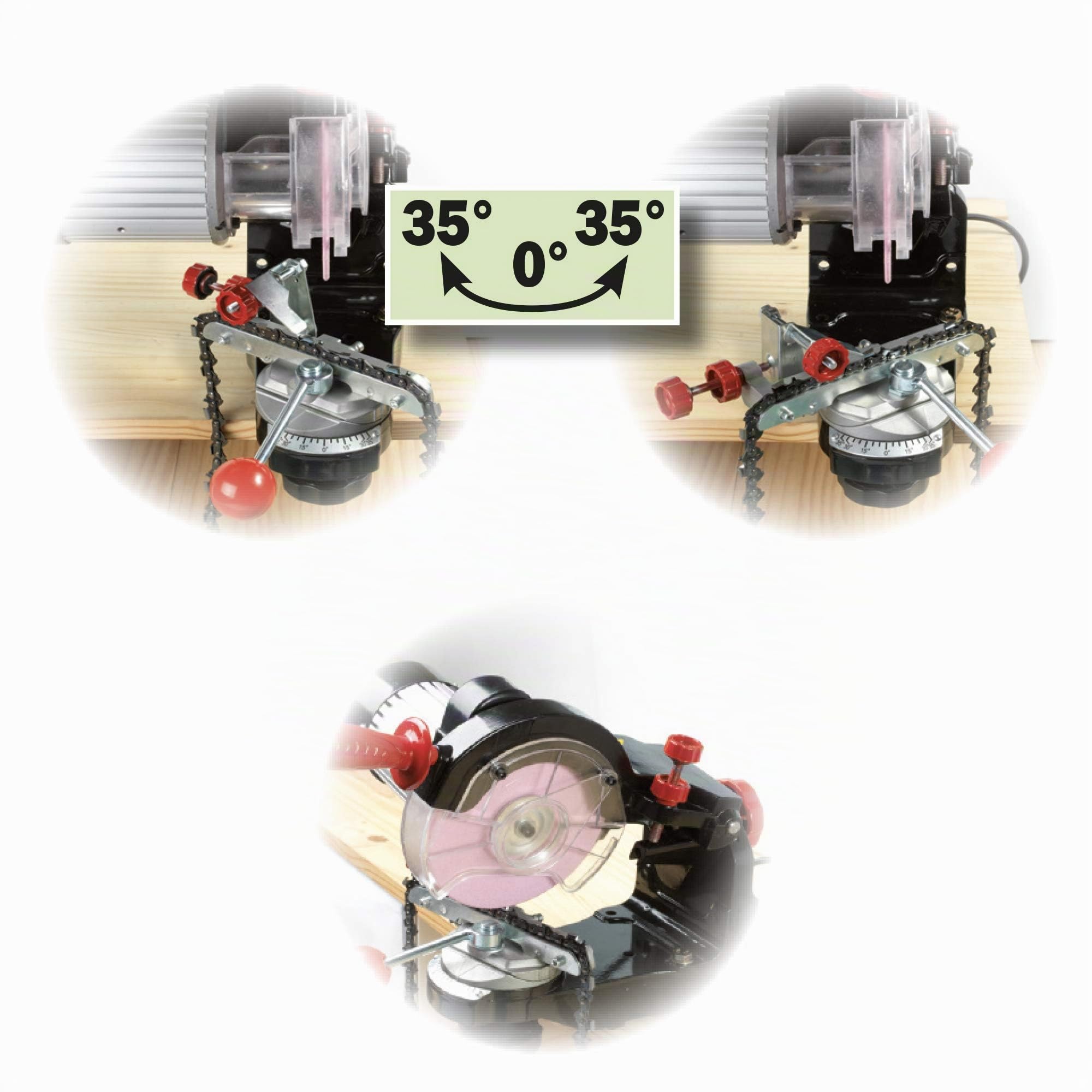 RIBIMEX PRS660 - Affilatrice elettrica PRO+ per catene di motosega