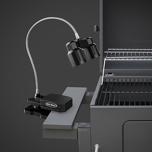 Miniatura 4 de Luz de parrilla – Luz LED de abrazadera magnética con brazo de cuello de cisne flexible para parrillas, ahumadores o planchas – Regalos para la