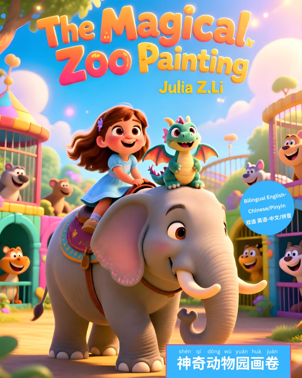 The Magical Zoo Painting: A Bilingual Story Children Will Love (Millie and Momo's Painted Adventures)