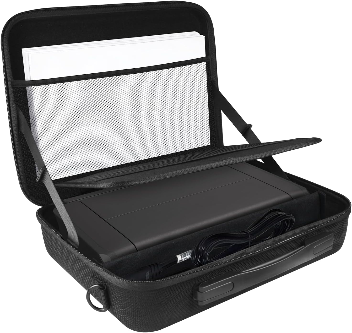 Hard Case for Canon PIXMA TR160 / TR150 / iP110 Wireless Mobile Printer, Portable Printer Storage Bag with Adjustable Shoulder Strap for Travel (Case Only)