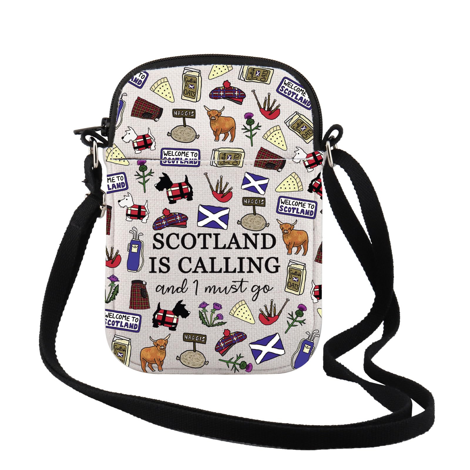 TSOTMO Edinburgh Makeup Bag - Scotland Calling Zipper Gift Bag
