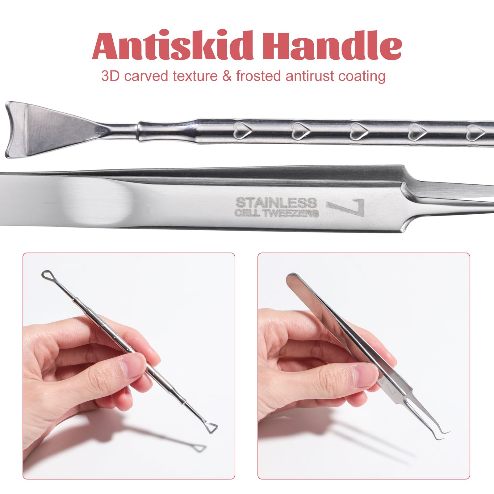 Snapklik.com : JPNK Black Acne Extractor Tool, Professional Stainless ...