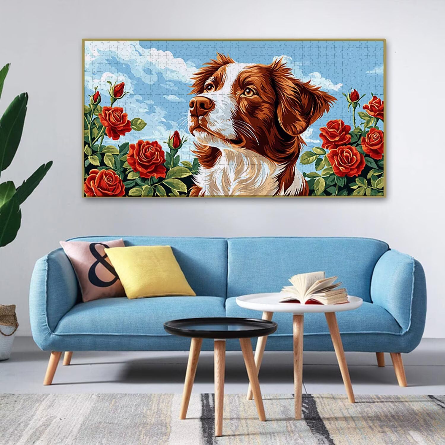 różowy pies - Puzzle 900 sztuk dla dorosłych - Puzzle DIY, kreatywna rozrywka, sztuka nowoczesna, klasyczne puzzle dla dorosłych i młodzieży w wieku 12 lat, pomysł na prezent dla mężczyzn i kobiet 87