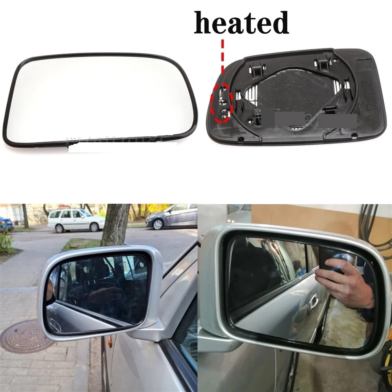 Specchietto Retrovisore Laterale Destro Per Honda CR-V 2002-2006 - Vetro Riscaldato, Plug & Play