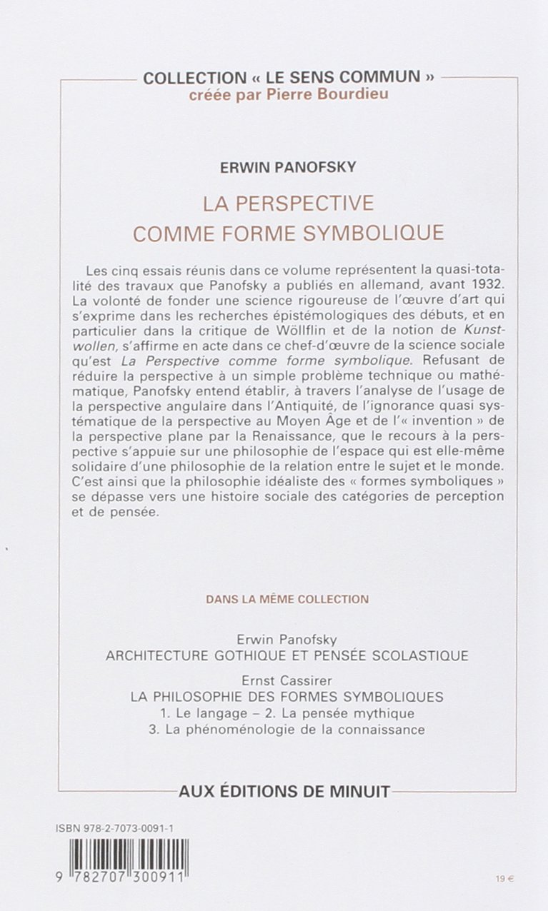 La Perspective comme forme symbolique: Et autres essais