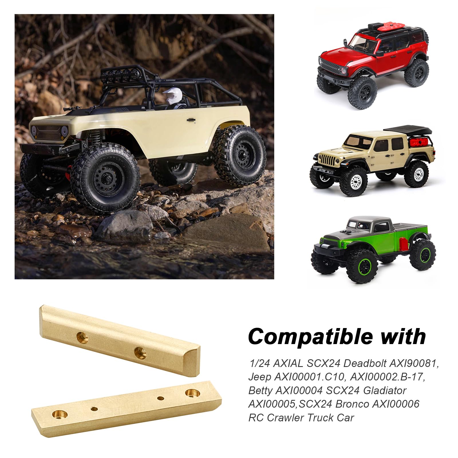 オッシー様　2-17,4-37,7-98 Amazon.com: Hobbypark Brass Boulder Bars Weights for 1/24