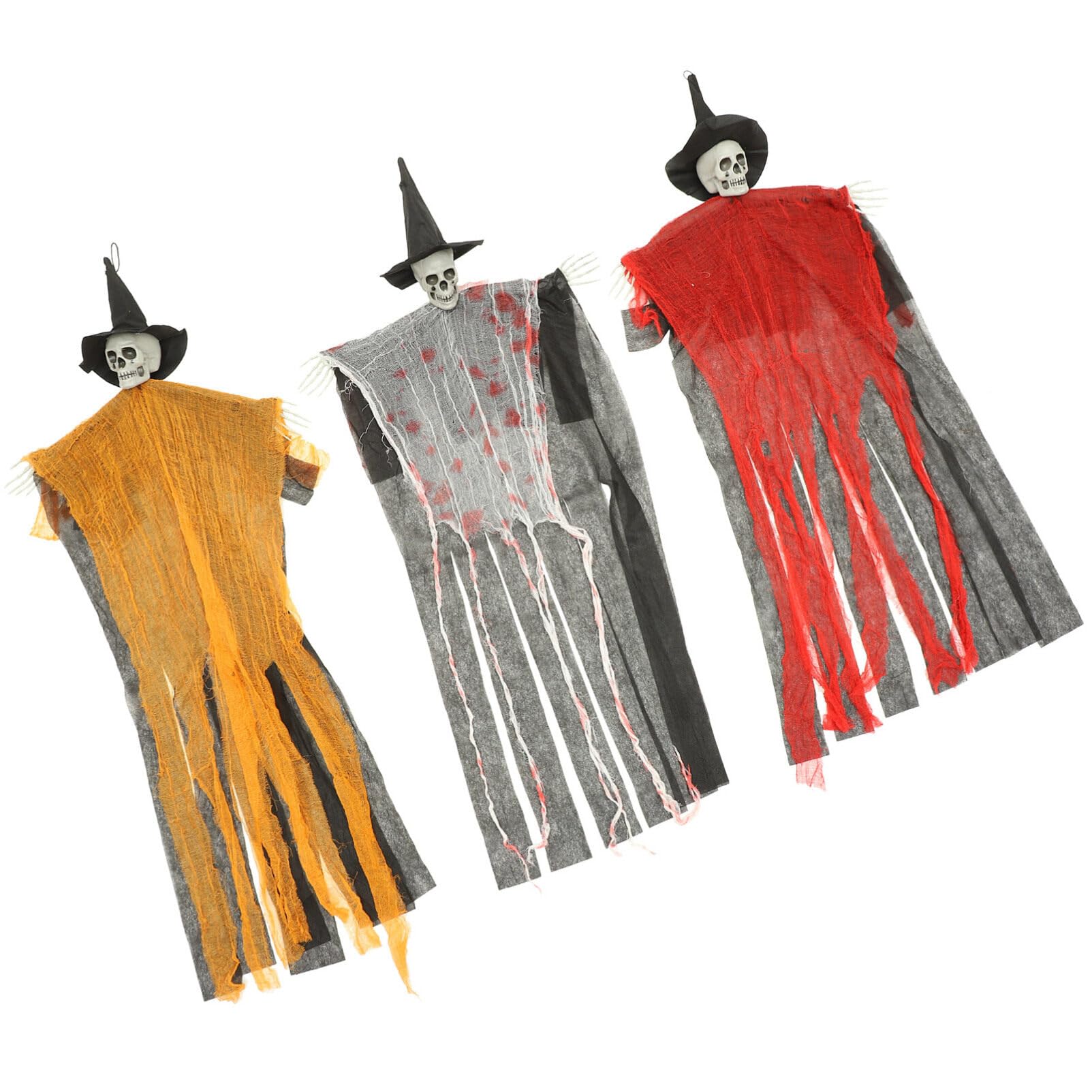 BESPORTBLE 3 Piezas Decoración Colgante Fantasma Adorno Colgante De Halloween Fantasma Volador Fantasmas Colgantes De Halloween Apoyos Paño Víspera De Todos Los Santos Artículos De Vacaciones